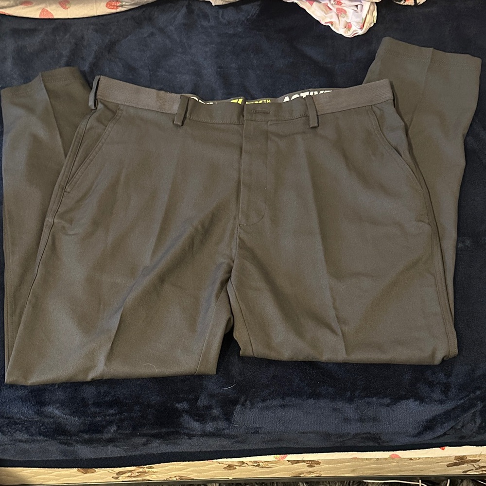 Haggar Men's Dark Gray Dress Pants 3 for $20